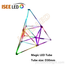 Magic DMX512 RGB Pixel LED tube ina